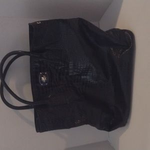 Furla leather handbag black